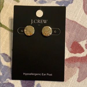 J Crew Crystal Disc Earrings